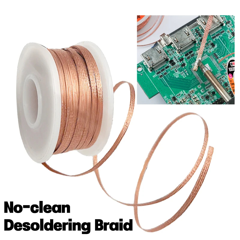 Solder Wick Braid - Fio de Cobre para Soldagem 1.5/3/6/10M,