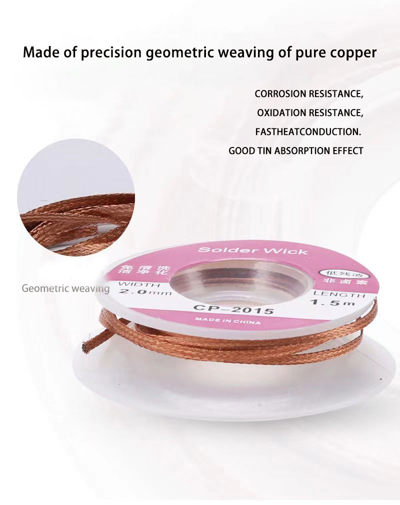 Solder Wick Braid - Pavio de solda desoldering trança fita
