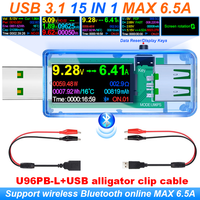 Usb Ammeter Tester - 15 em 1 usb 3.1 testador