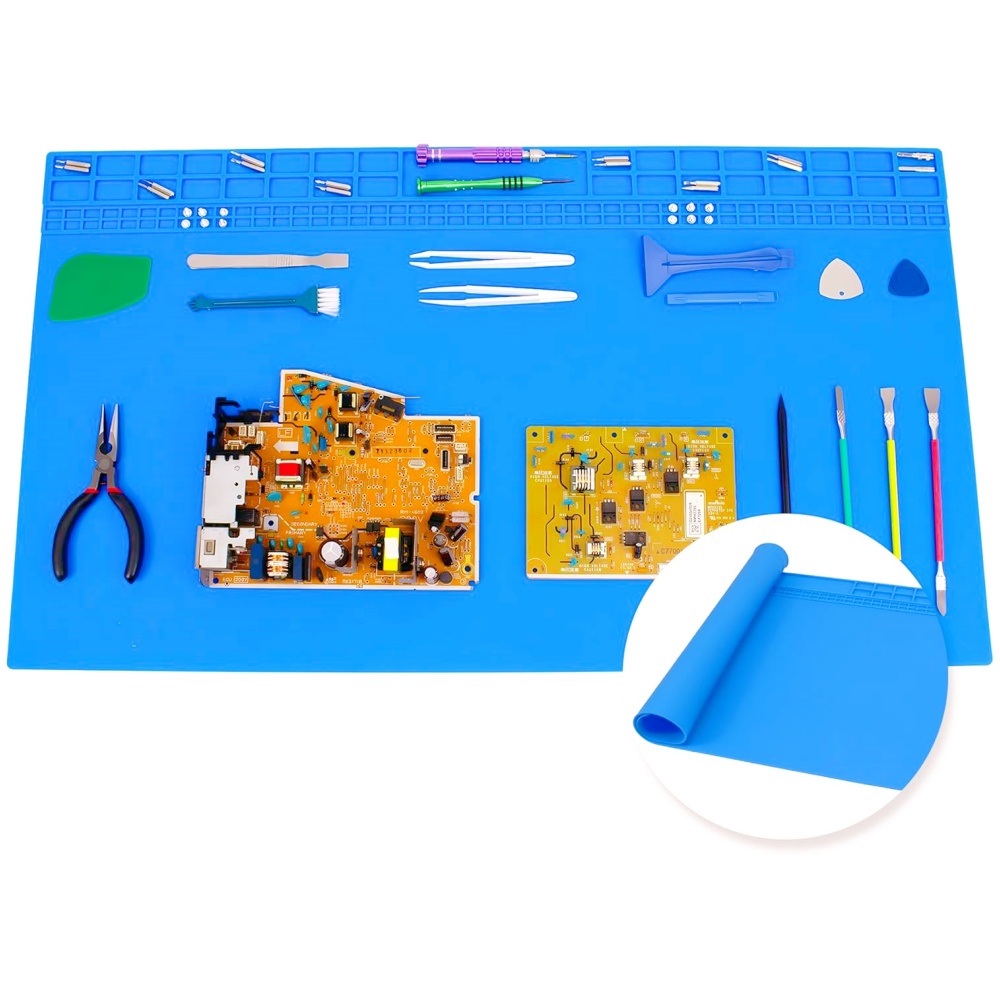 Electronics Repair Workbench - Almofada de solda de silicone resistente