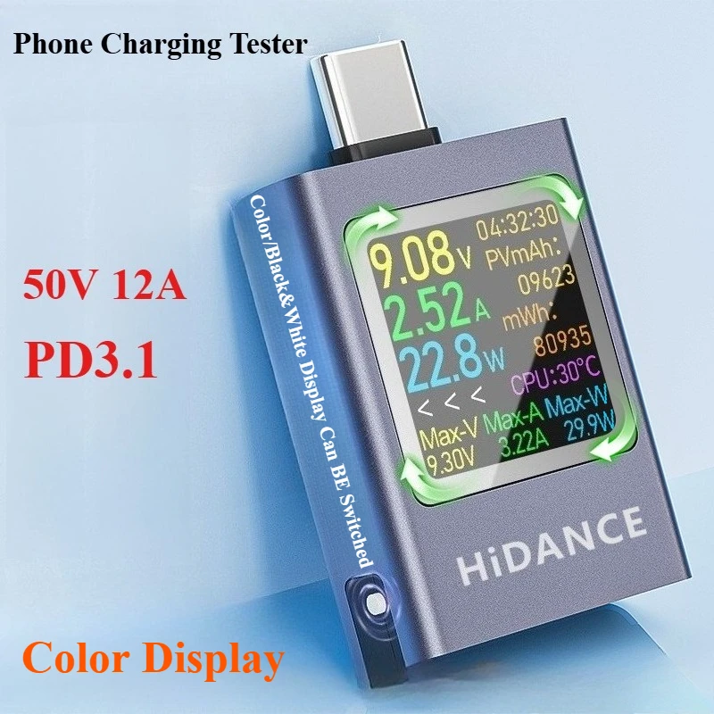 Usb Ammeter Tester - 13 em 1 dc 4.5-50v 0-12a
