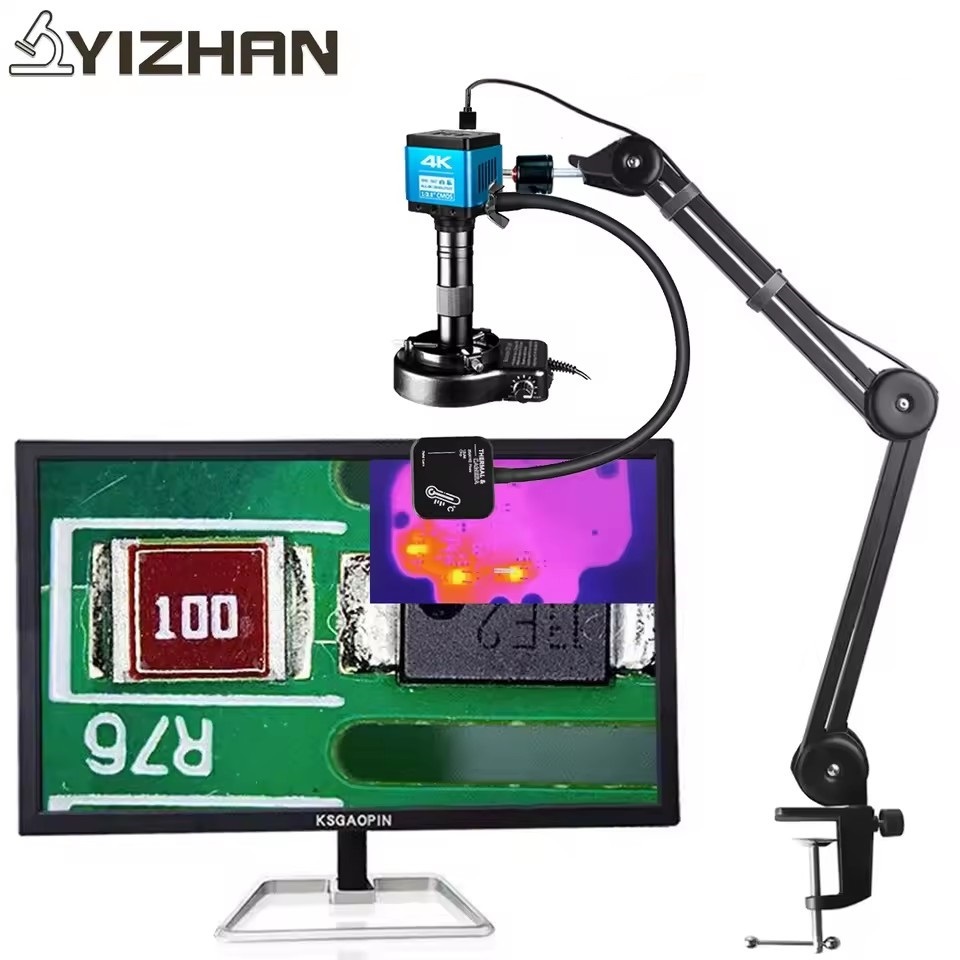 Electronics Repair Images - Yizhan 4k microscópio câmera 300x lente