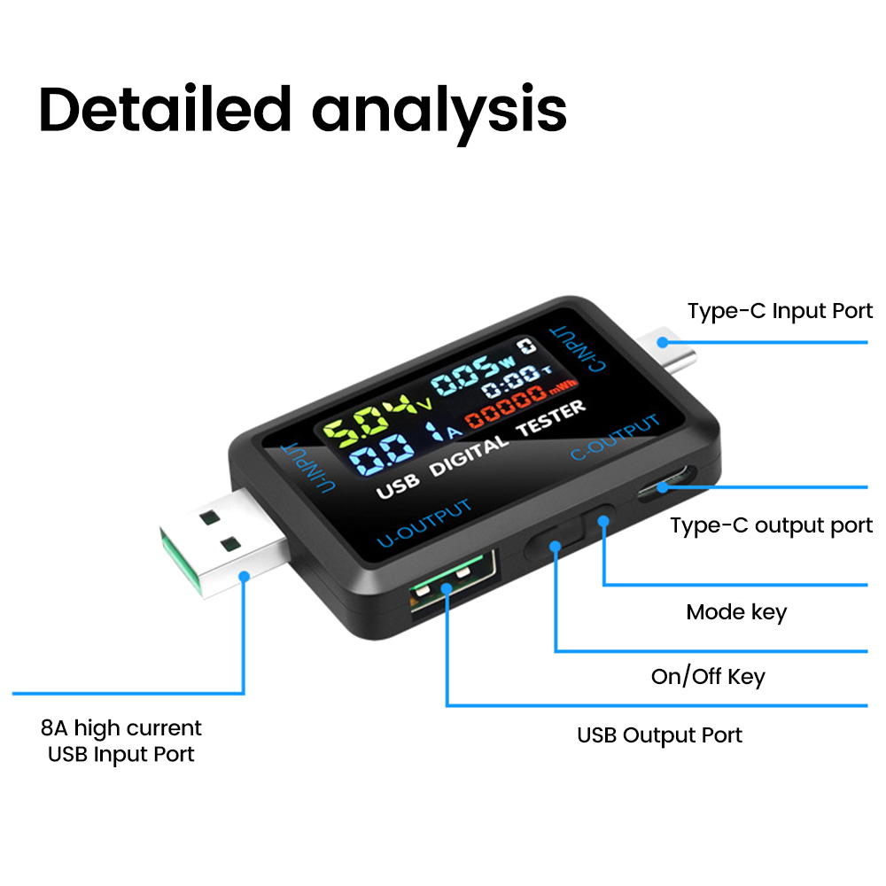 Testador USB 10 em 1 DC Voltím - Usb Ammeter Tester avaliação e preço