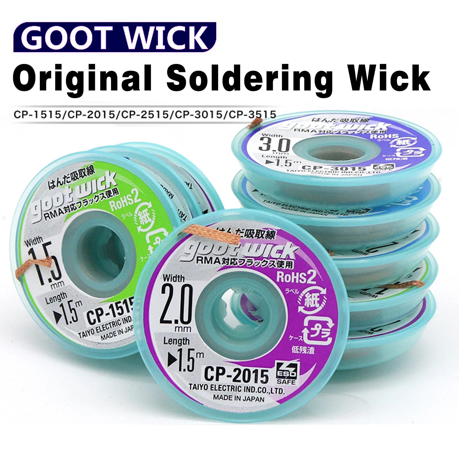 Goot pavio de dessoldagem orig - Solder Wick Braid avaliação e preço