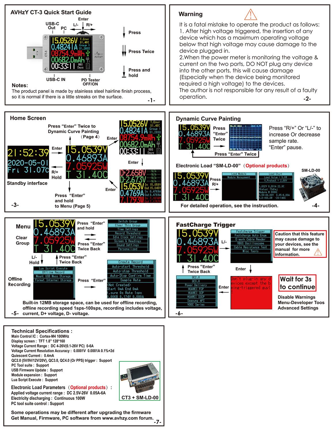 AVHzY USB 3.1 Medidor de energ - Usb Ammeter Tester avaliação e preço