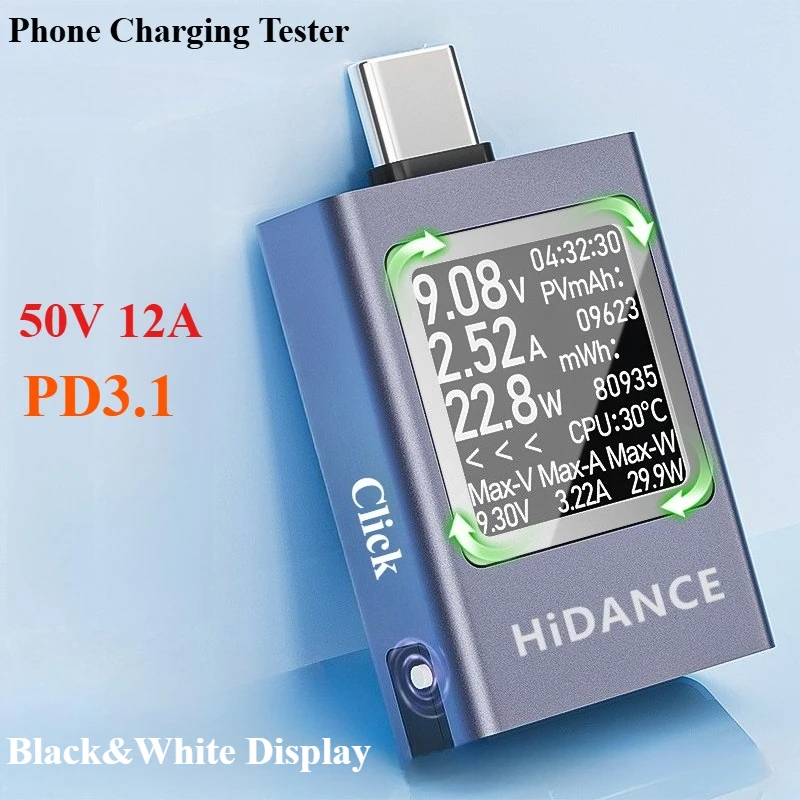 13 em 1 dc 4.5-50v 0-12a multi - Usb Ammeter Tester avaliação e preço
