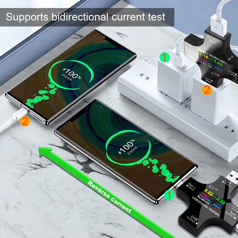 8.0a usb testador dc tipo-c pd - Usb Ammeter Tester avaliação e preço