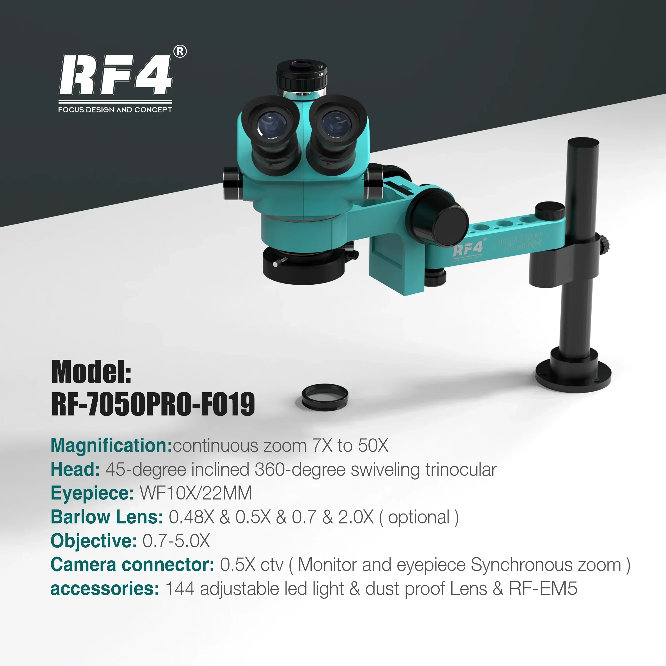 2025/rf4 microscópio RF-7050pr - Electronics Repair Degree avaliação e preço