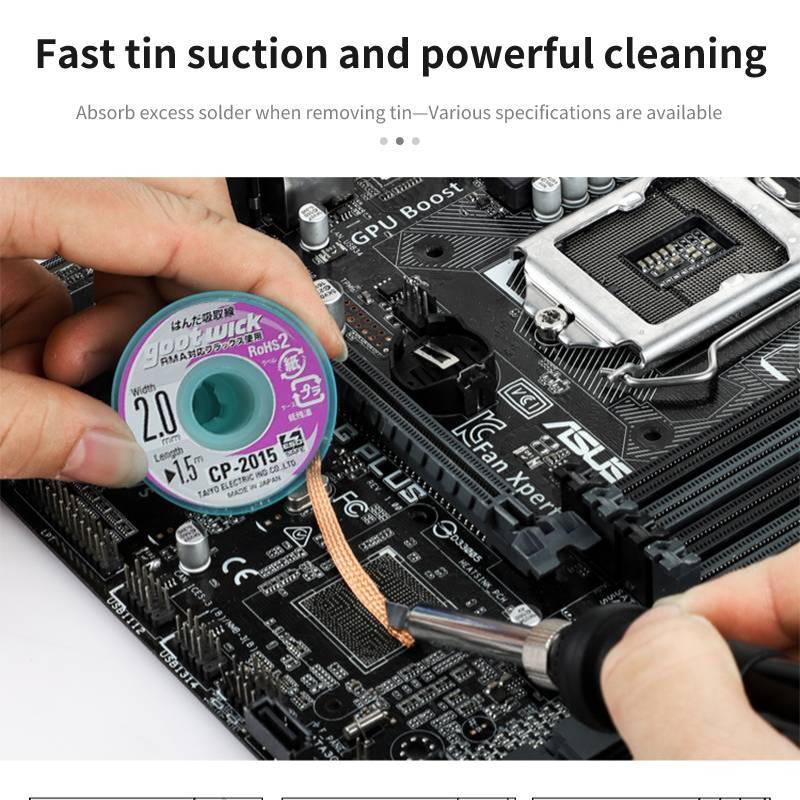 Boa Desoldering solda Wick, fi - Solder Wick Braid avaliação e preço