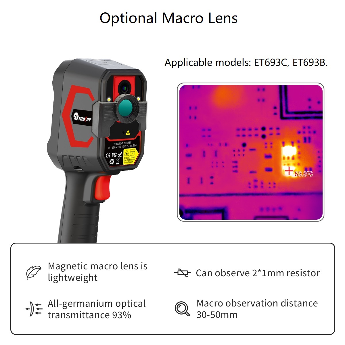 Câmera Térmica TOOLTOP ET693C  - Electronics Repair Images avaliação e preço