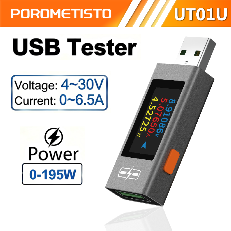 POROMETISTO UT01U USB Tester A - Usb Ammeter Tester avaliação e preço