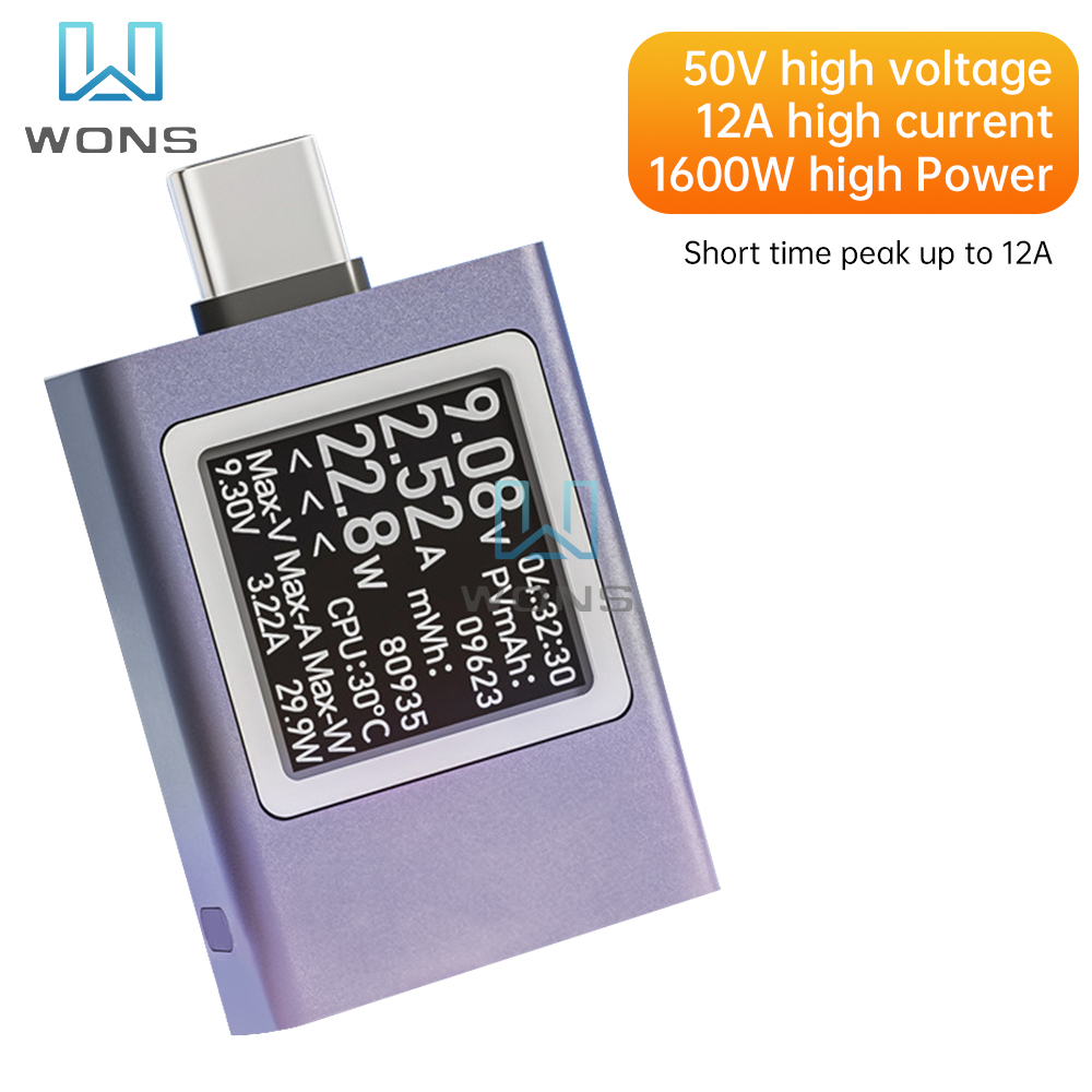 USB Tipo-C Voltímetro e Amperí - Usb Ammeter Tester avaliação e preço