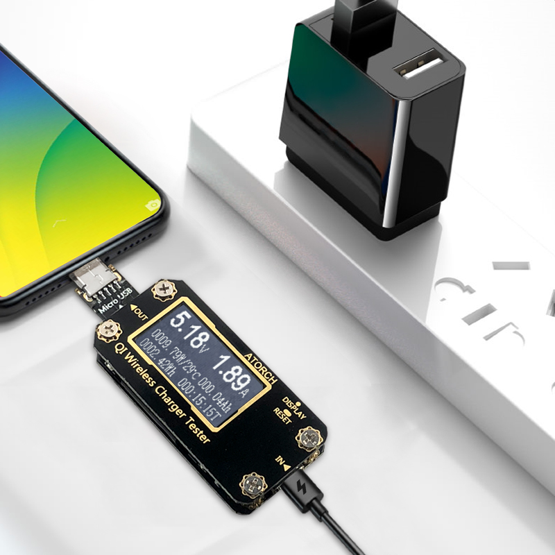QI Carregador Sem Fio Voltímet - Usb Ammeter Tester avaliação e preço