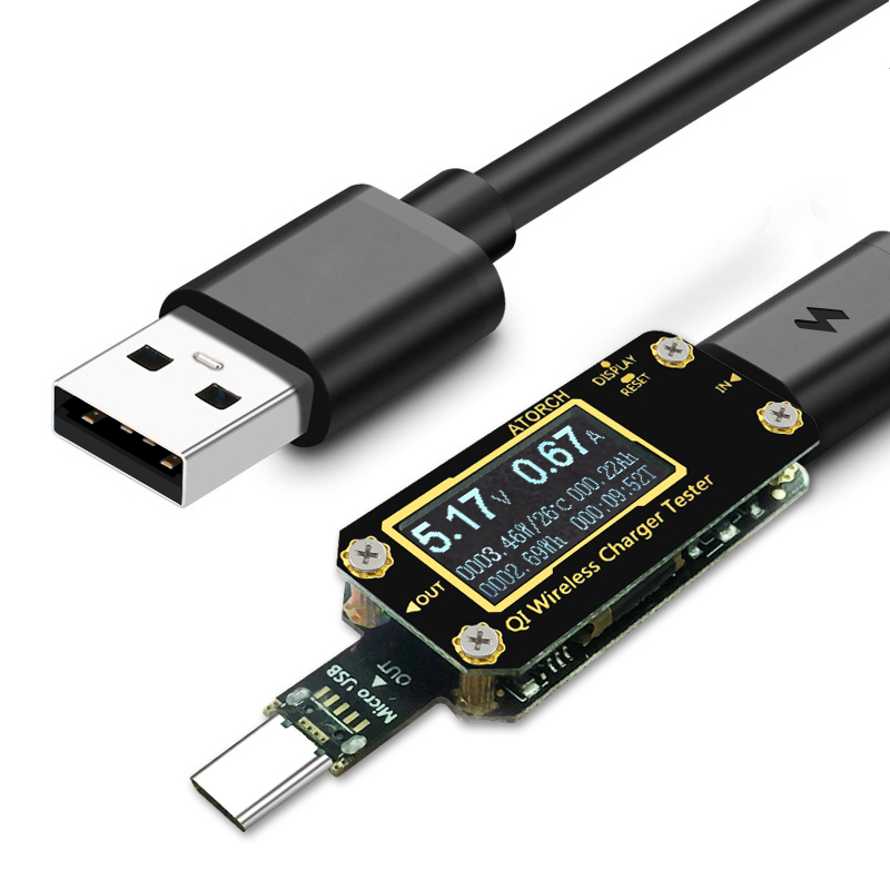 QI Carregador Sem Fio Voltímet - Usb Ammeter Tester avaliação e preço
