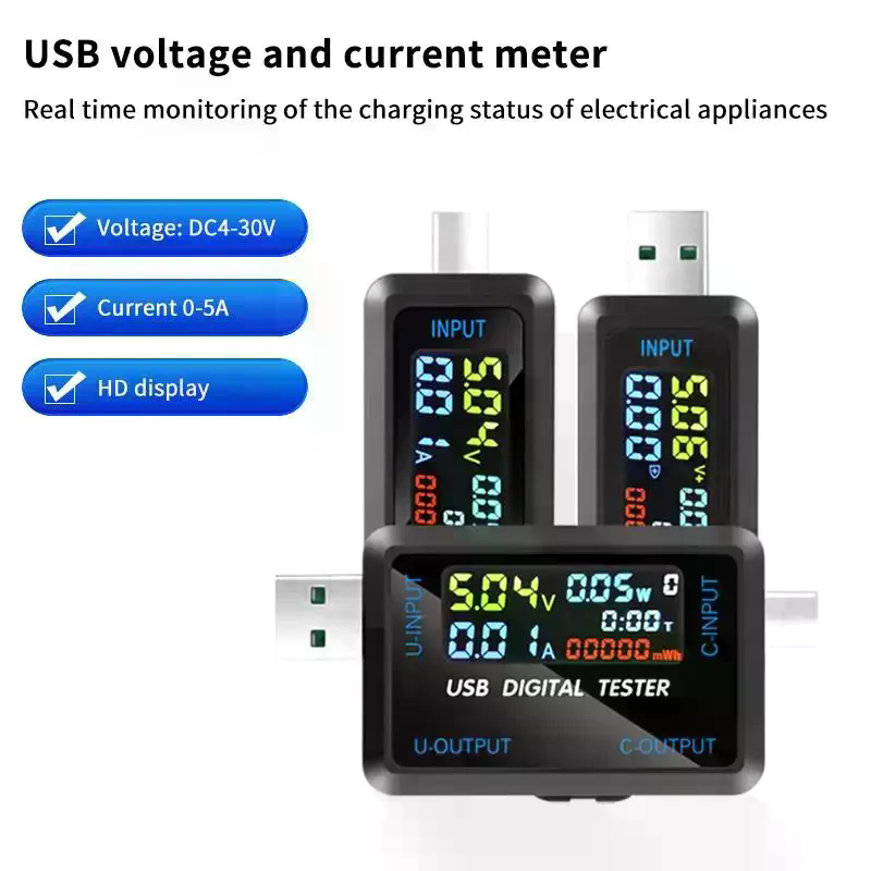 Voltímetro e Amperímetro USB T - Usb Ammeter Tester avaliação e preço