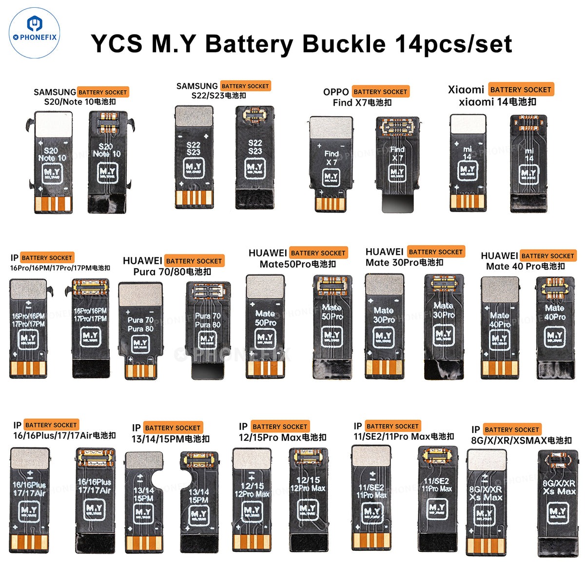 Conjunto de Conectores de Bate - Phone Battery Replacement avaliação e preço