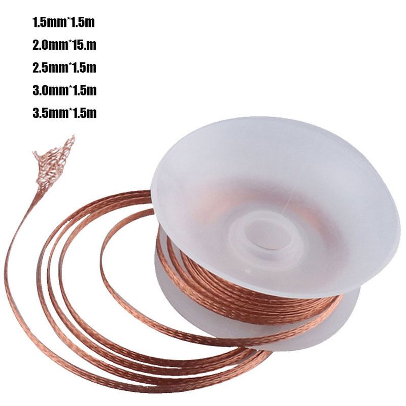 1.5mm 2mm 2.5mm 3mm 3.5mm larg - Solder Wick Braid avaliação e preço