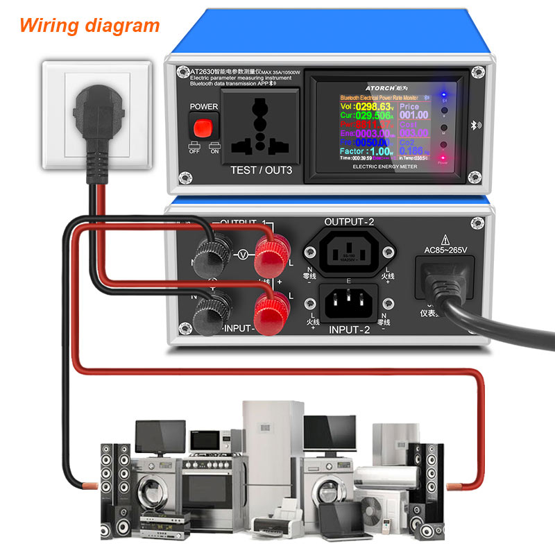 At2630 ac amperímetro voltímet - Usb Ammeter Tester avaliação e preço