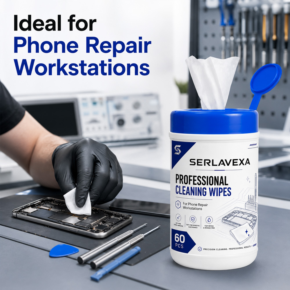 60 Lenços de Limpeza para Elet - Electronics Repair Workbench avaliação e preço