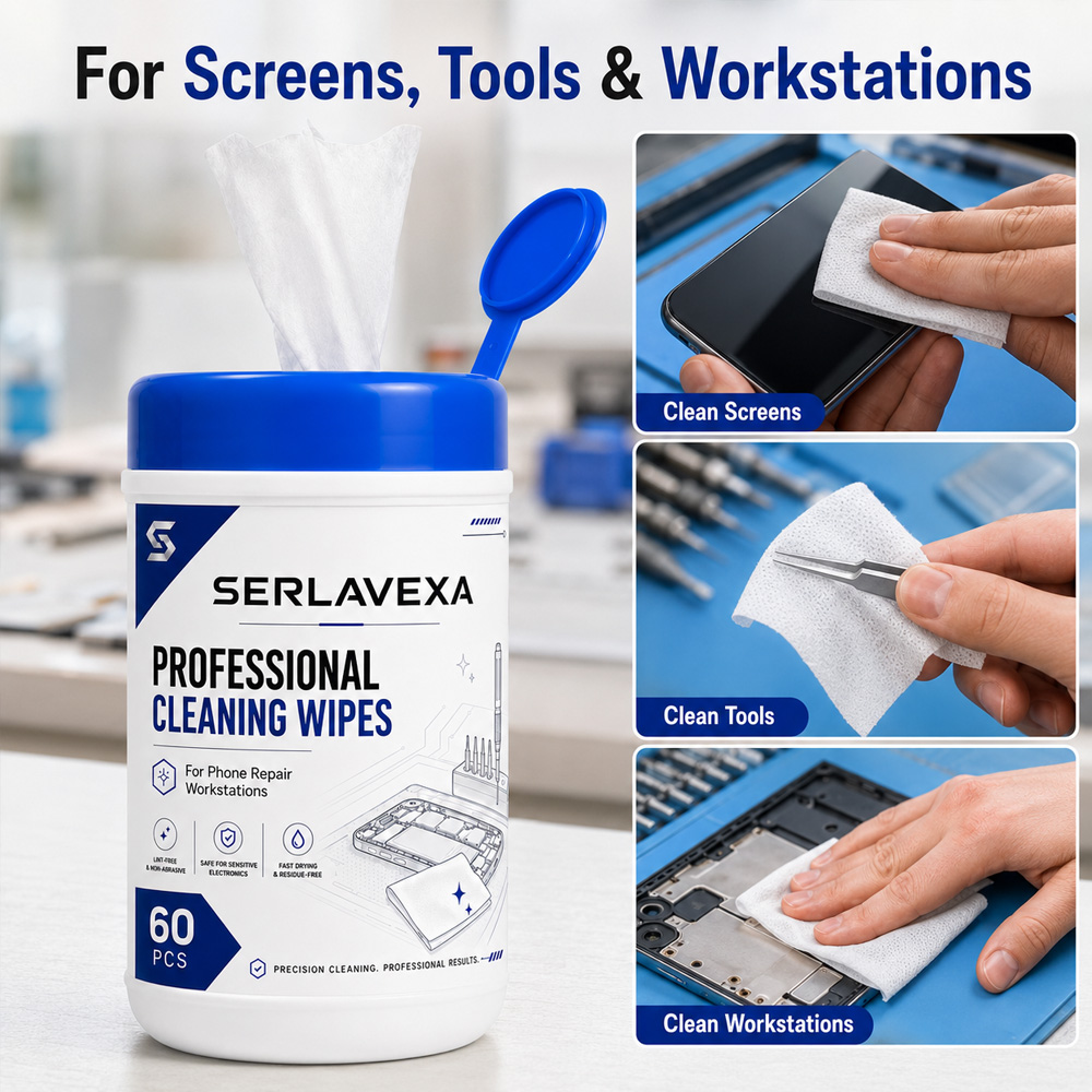 60 Lenços de Limpeza para Elet - Electronics Repair Workbench avaliação e preço