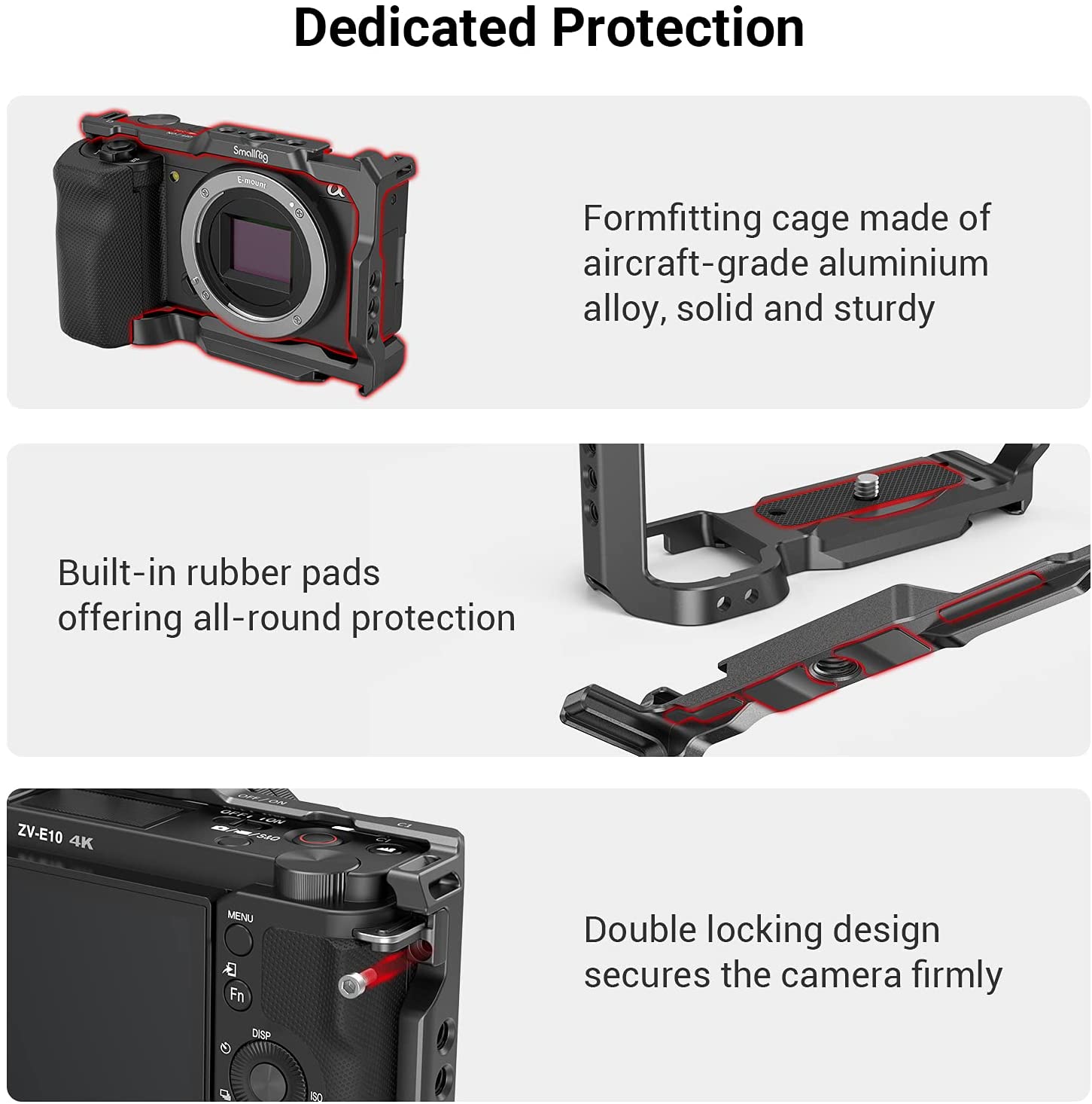 SmallRig Camera Cage com alça  - Sony Camera Zv-E10 avaliação e preço