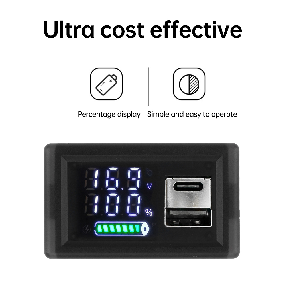 Usb + tipo-c/duplo usb 9v 12v  - Usb Ammeter Tester avaliação e preço